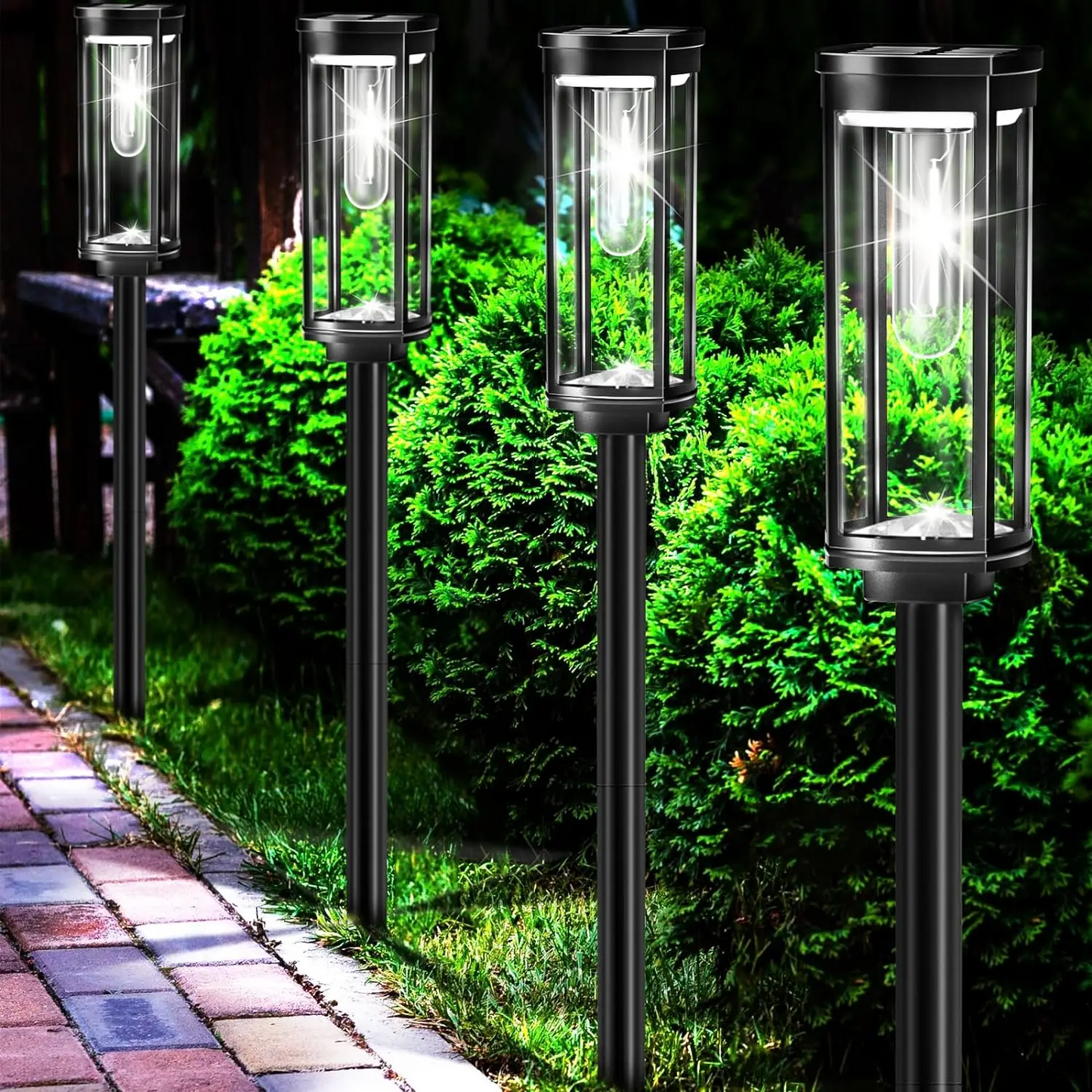 Solara – Lampe de pelouse solaire à fil de tungstène pour l'extérieur