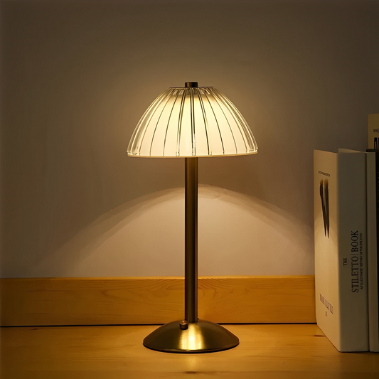 Lunaris – Lampe de table LED en cristal sans fil avec 3 couleurs de lumière