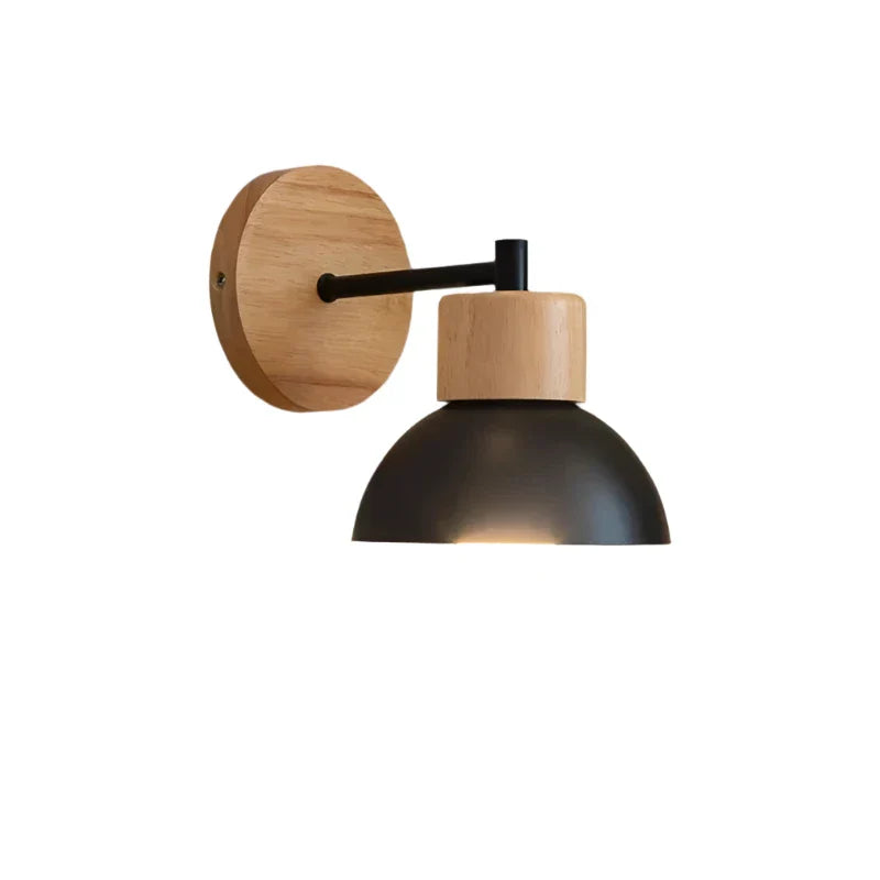 Oiseau – Applique murale en bois simple en forme de demi-cercle
