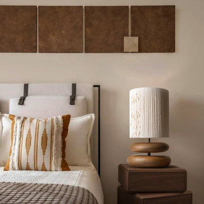 Sza – Lampe de table créative en bois massif