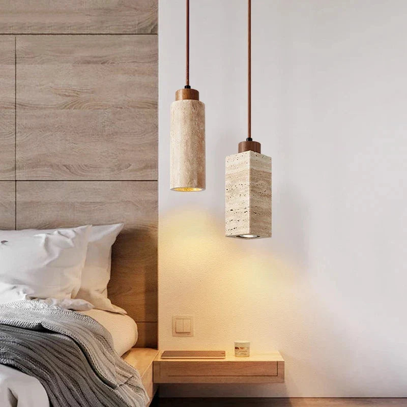 Yana – Lampe suspendue en pierre naturelle
