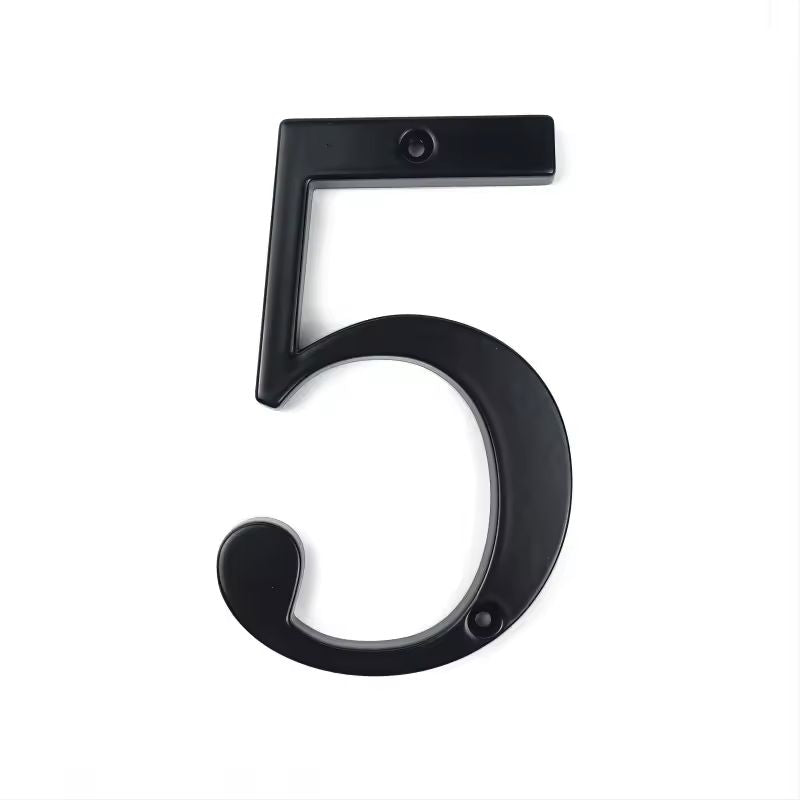 Yera – Numéro de porte en métal 3D noir
