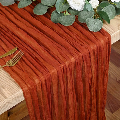 Raya – Voile-Chambray Tischläufer