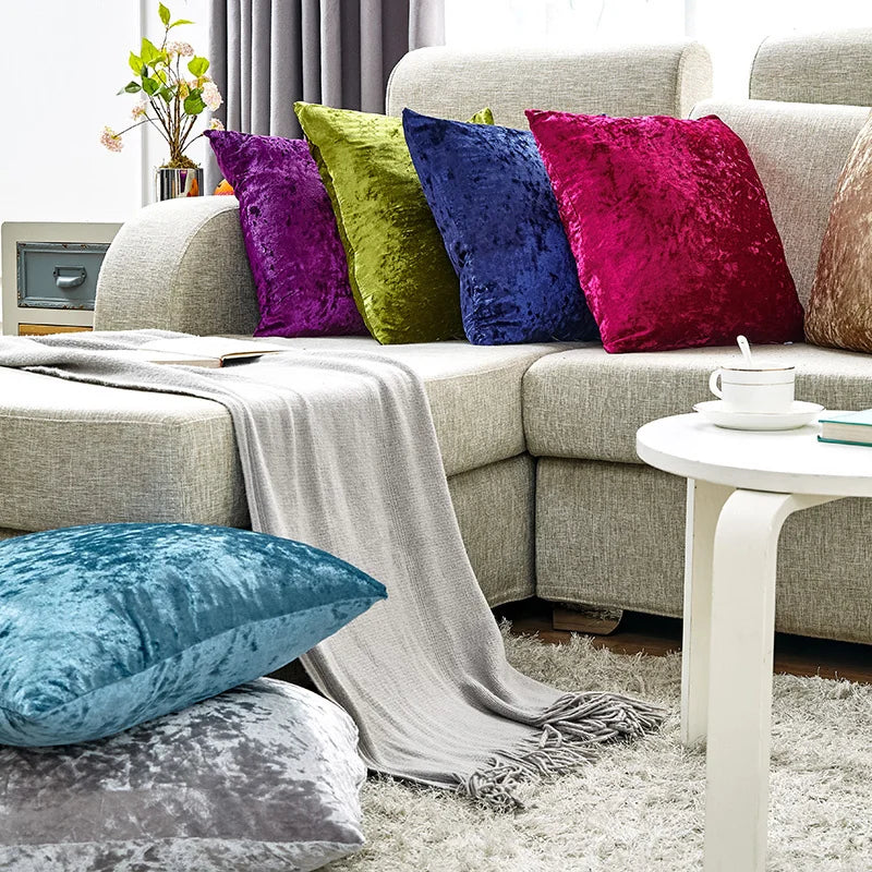 Carina – Coussin en velours ultra doux