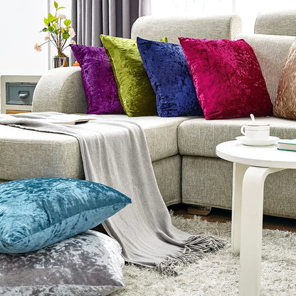 Carina – Coussin en velours ultra doux