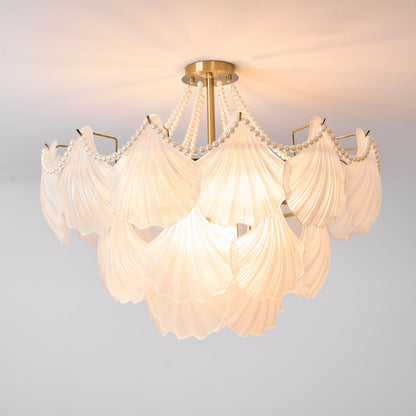 Gia – Lustre en verre coquillage