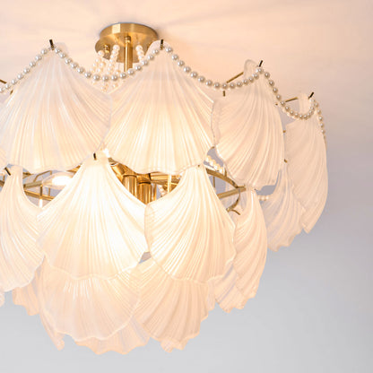 Gia – Lustre en verre coquillage