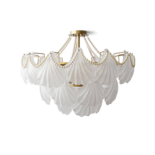 Gia – Lustre en verre coquillage