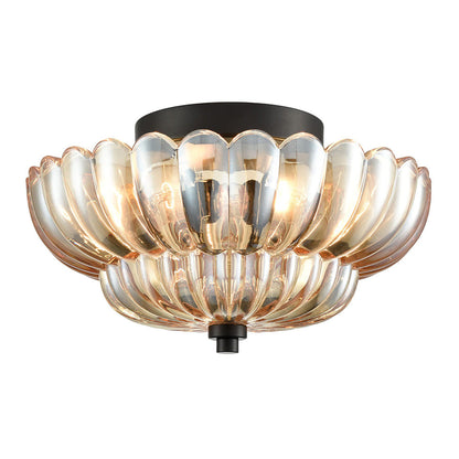 Remi – Plafonnier en Verre Ambré Vintage
