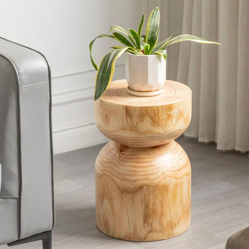 Emil – Table d'appoint robuste en bois de pin