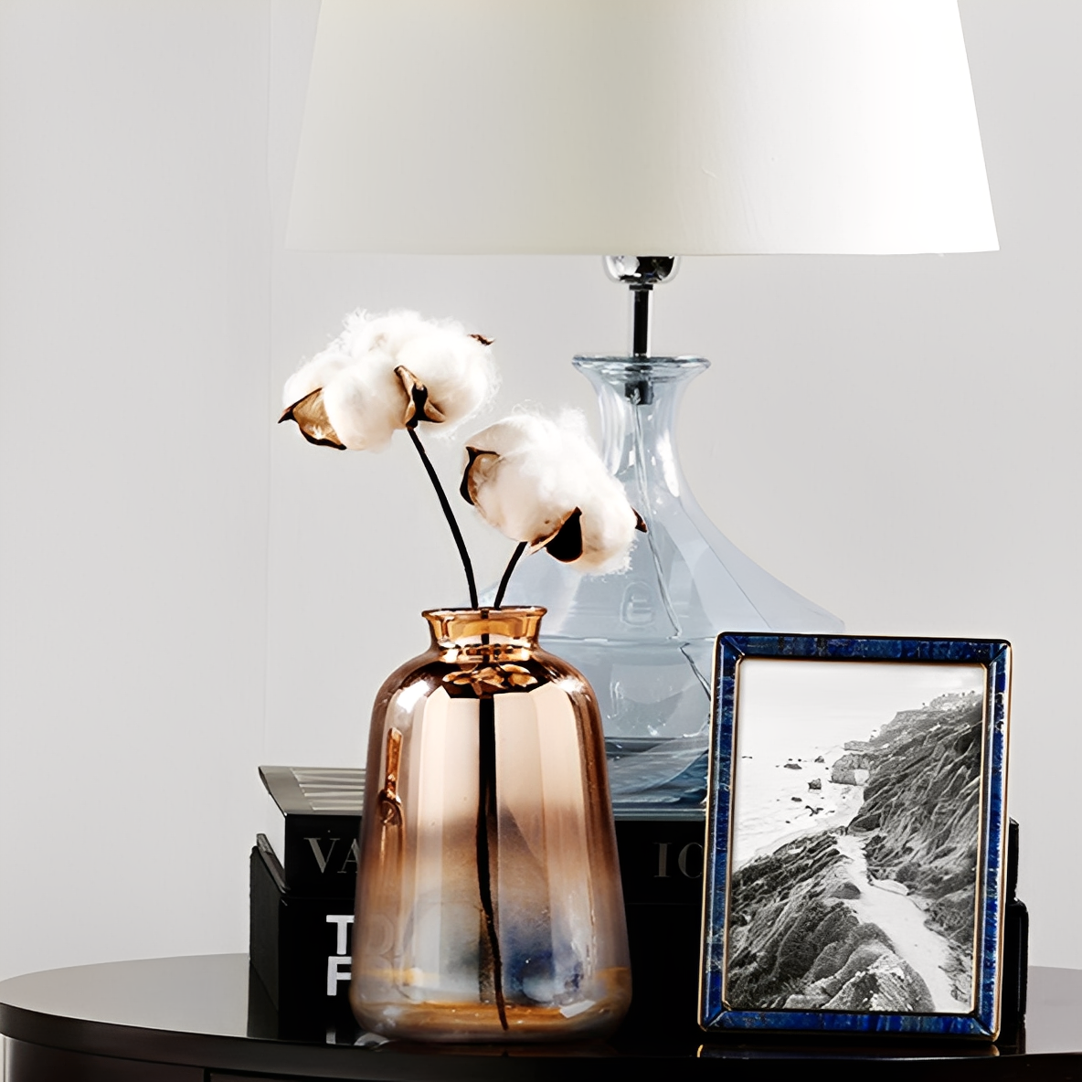Nadine – Vase en verre moderne avec effet de dégradé