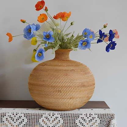 Rafa – Vase en osier boho