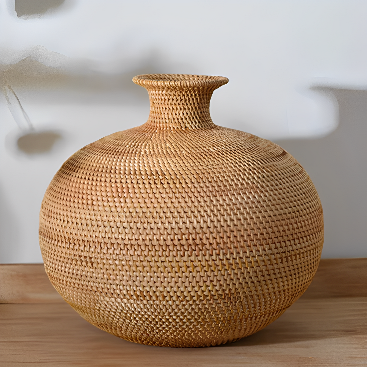 Rafa – Vase en osier boho