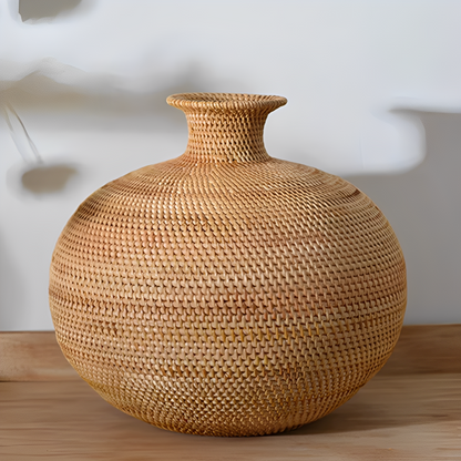Rafa – Vase en osier boho