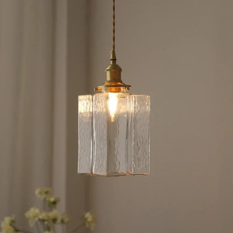 Farrah - Suspension moderne en verre style rétro