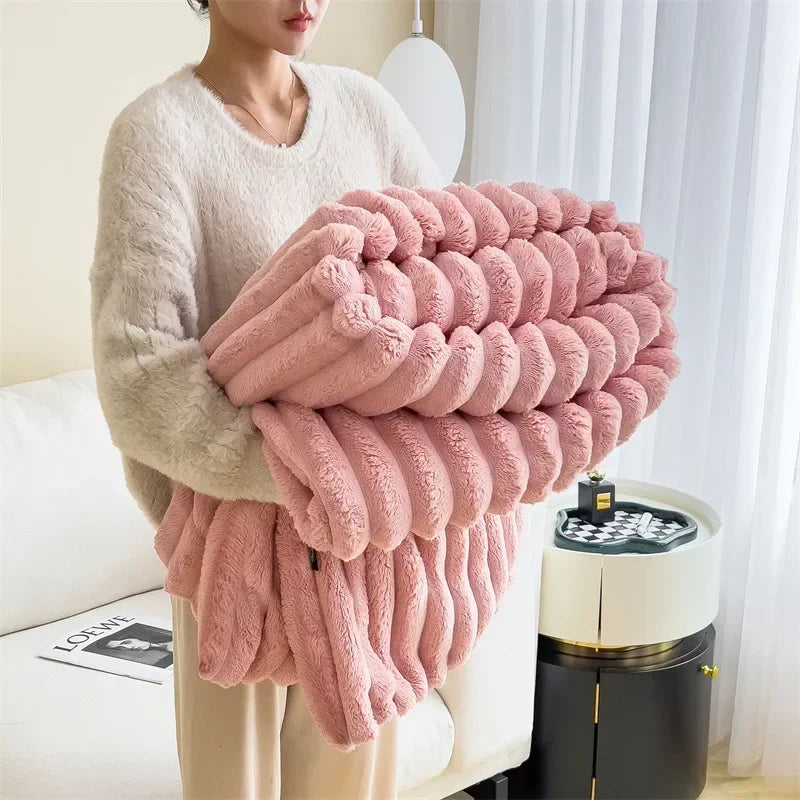 VeloursDeLapin - Couverture en Polaire Ultra-Douce