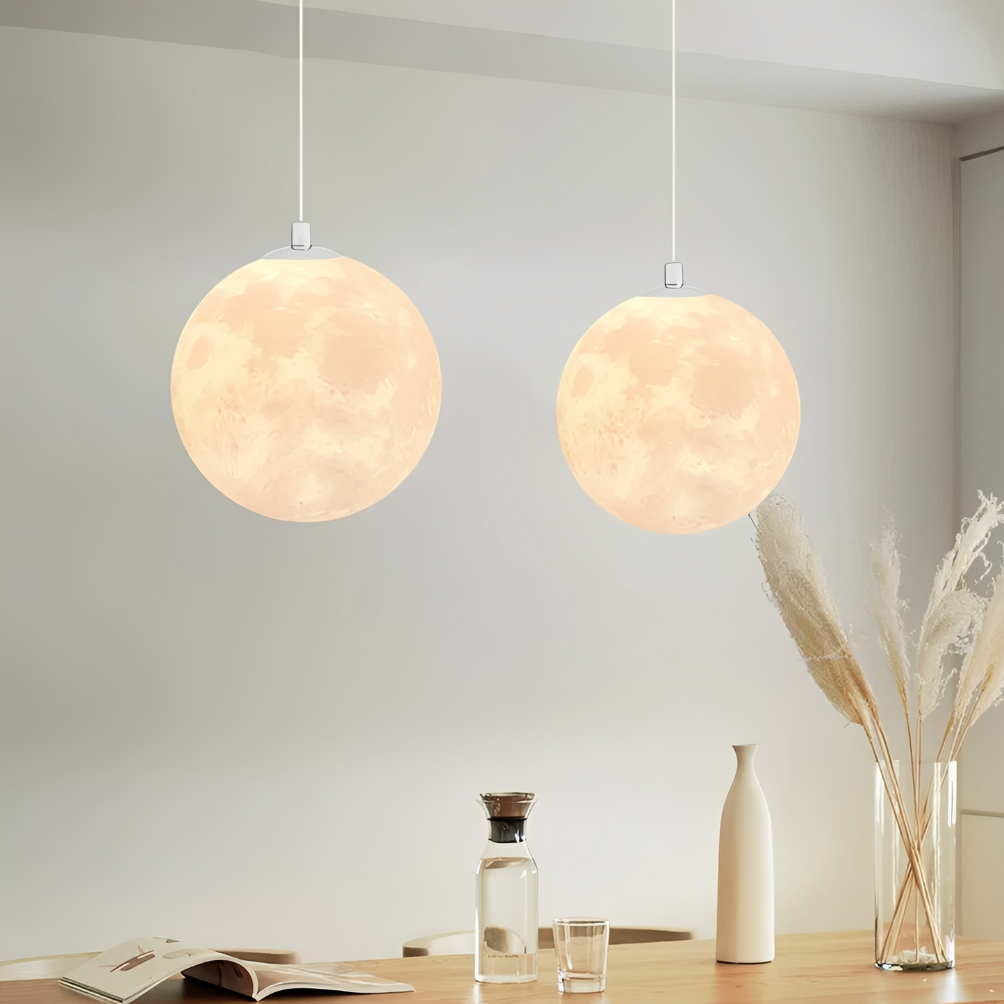 Emilia – Lampe Cristal Lune 3D