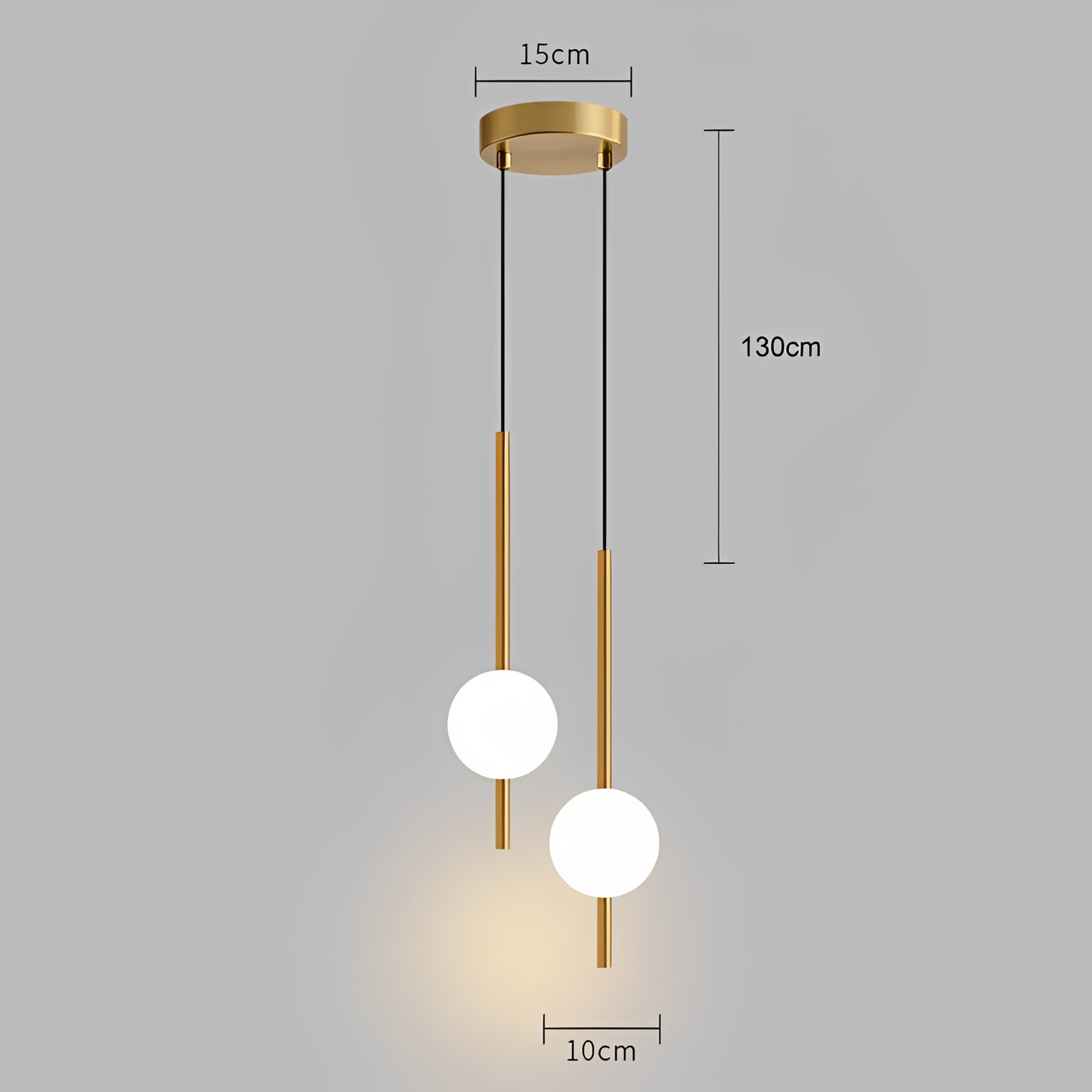 Riandne – Suspension en verre moderne