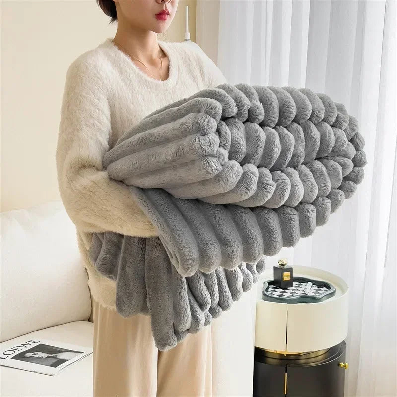 VeloursDeLapin - Couverture en Polaire Ultra-Douce
