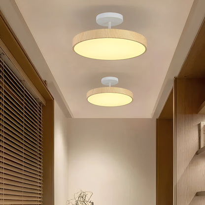 Luca – Lampe Plafond Minimaliste en Bois