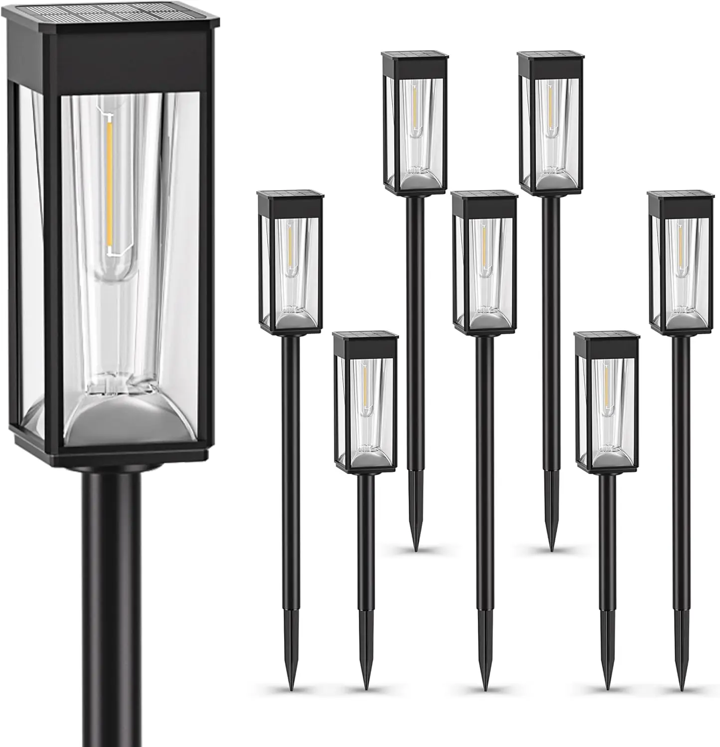 Solara – Lampe de pelouse solaire à fil de tungstène pour l'extérieur