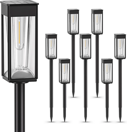 Solara – Lampe de pelouse solaire à fil de tungstène pour l'extérieur