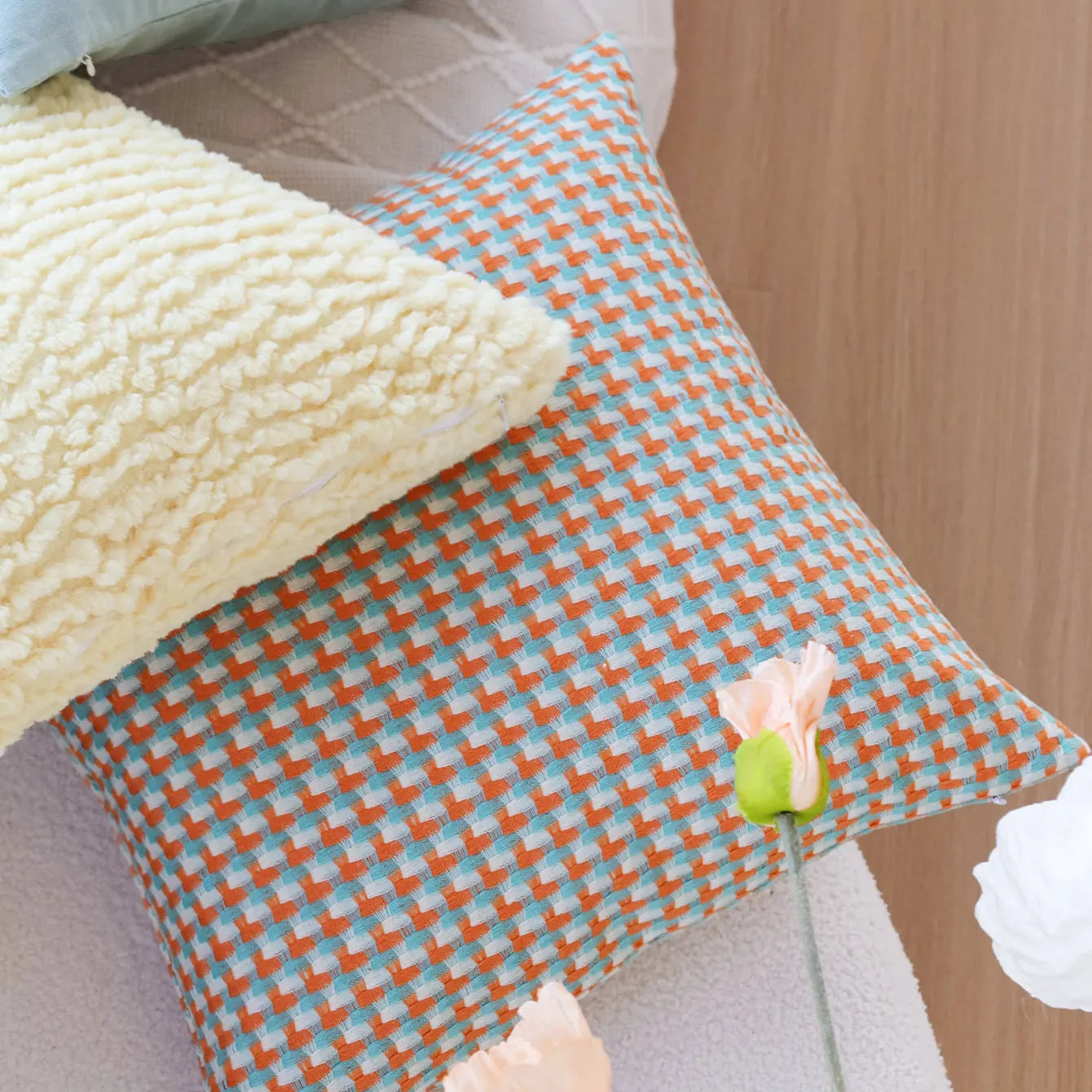 Corvus – Coussin décoratif en couleurs contrastantes
