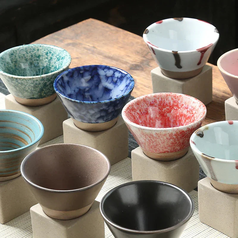 Yumi – Tasse à thé rétro en céramique japonaise