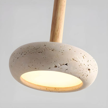 Osho – Suspension en véritable pierre de travertin pour accents élégants