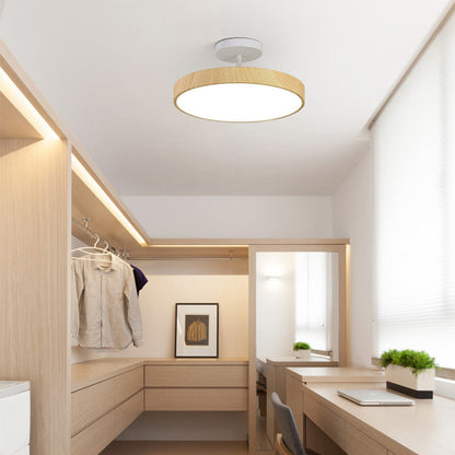 Miro – Plafonnier LED aspect bois moderne