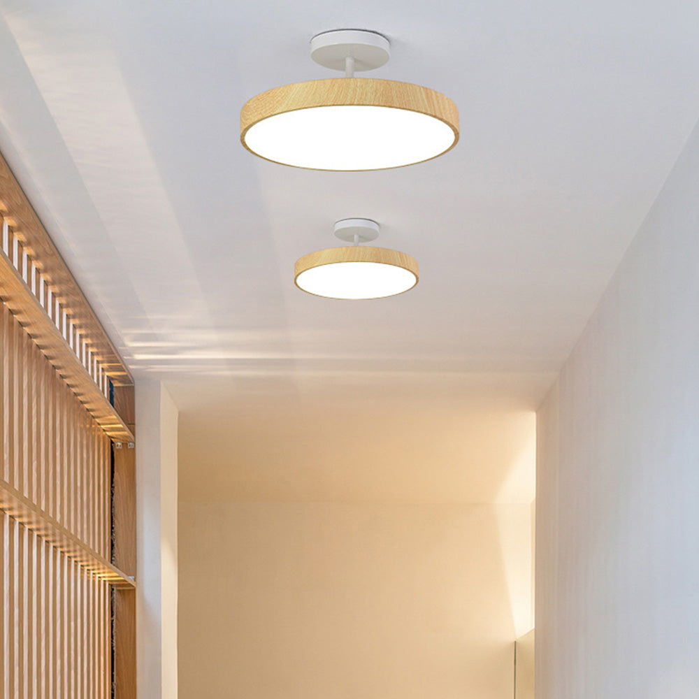 Miro – Plafonnier LED aspect bois moderne