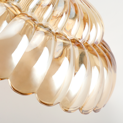Remi – Plafonnier en Verre Ambré Vintage