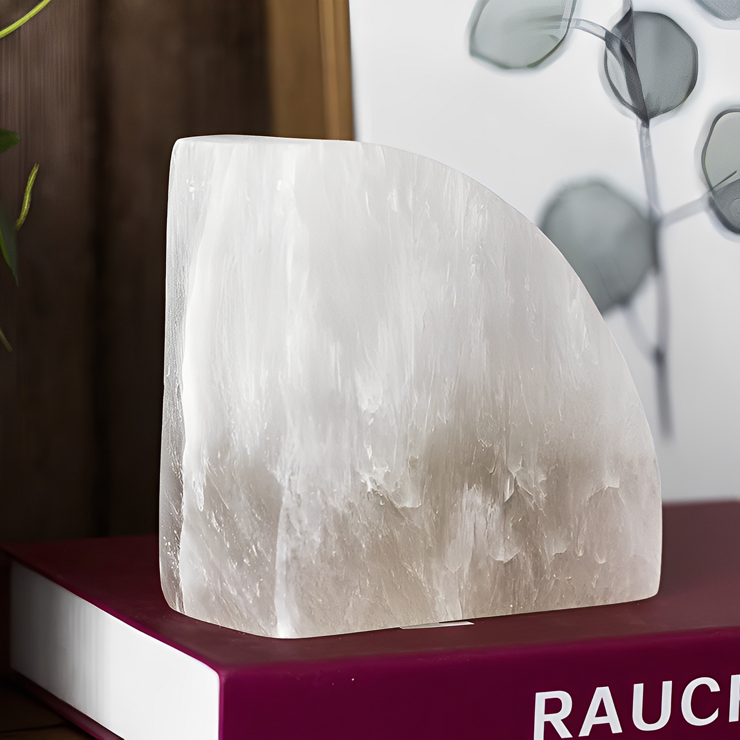 Jana – Serre-livres déco en onyx blanc