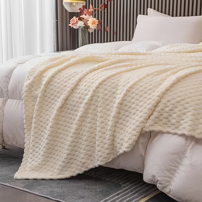 Bianca – Couverture en flanelle multifonctionnelle uni