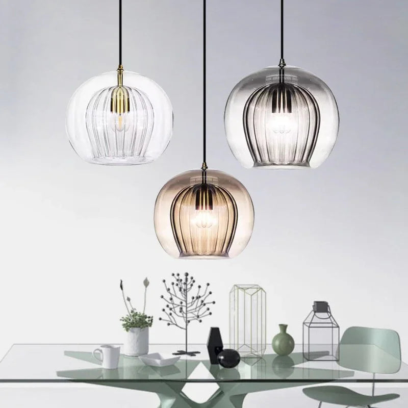 Alyna – Lampe suspendue en verre minimaliste