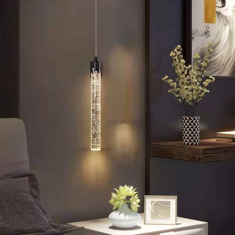 Yukari – Suspension à barre LED en cristal