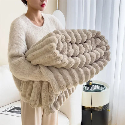VeloursDeLapin - Couverture en Polaire Ultra-Douce