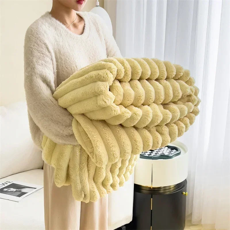 VeloursDeLapin - Couverture en Polaire Ultra-Douce