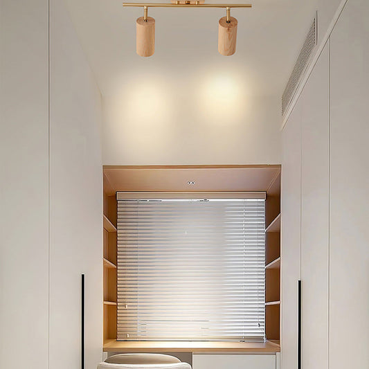 Nerea – Lampe de Plafond en Bois Moderne
