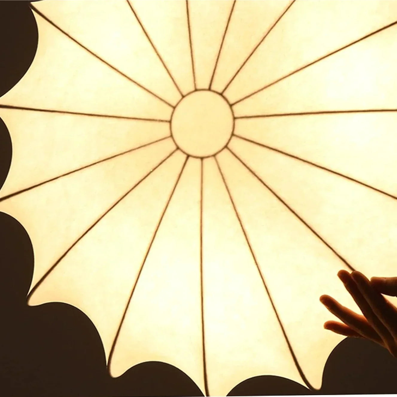 Akari – Lampe de plafond en soie japonaise