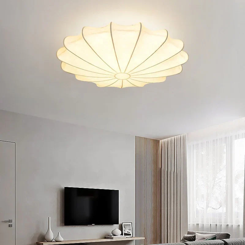 Akari – Lampe de plafond en soie japonaise