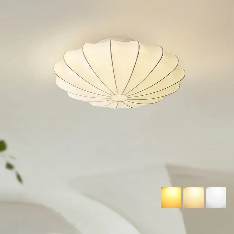 Akari – Lampe de plafond en soie japonaise