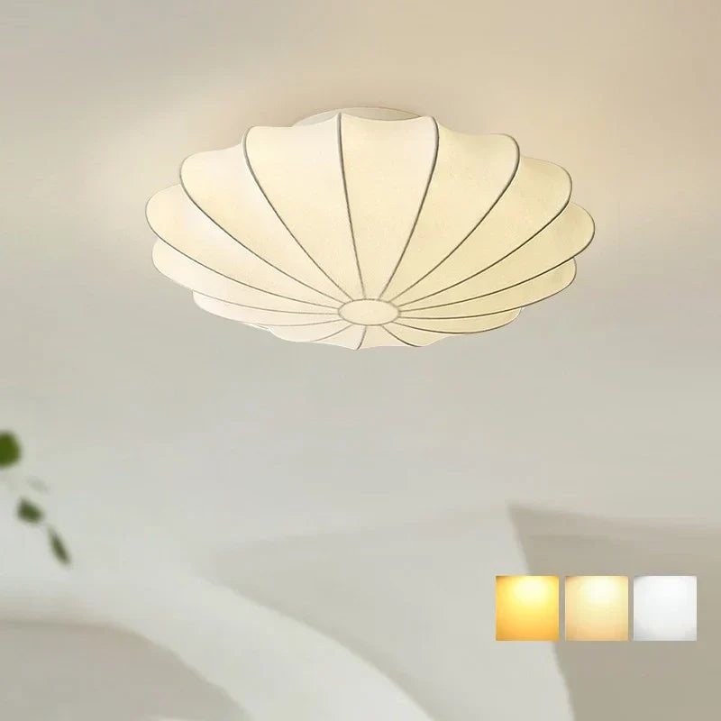 Akari – Lampe de plafond en soie japonaise