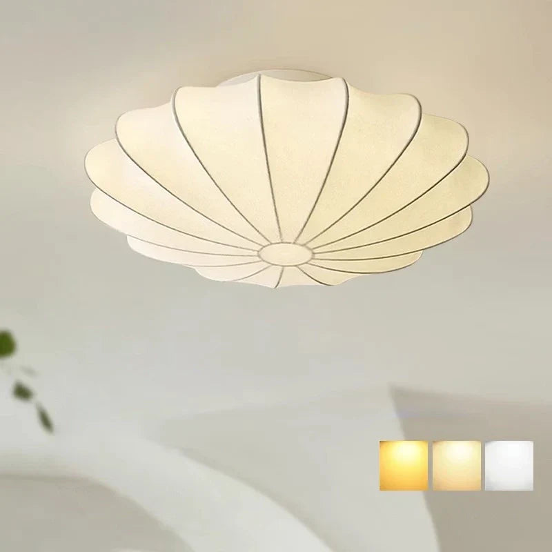 Akari – Lampe de plafond en soie japonaise