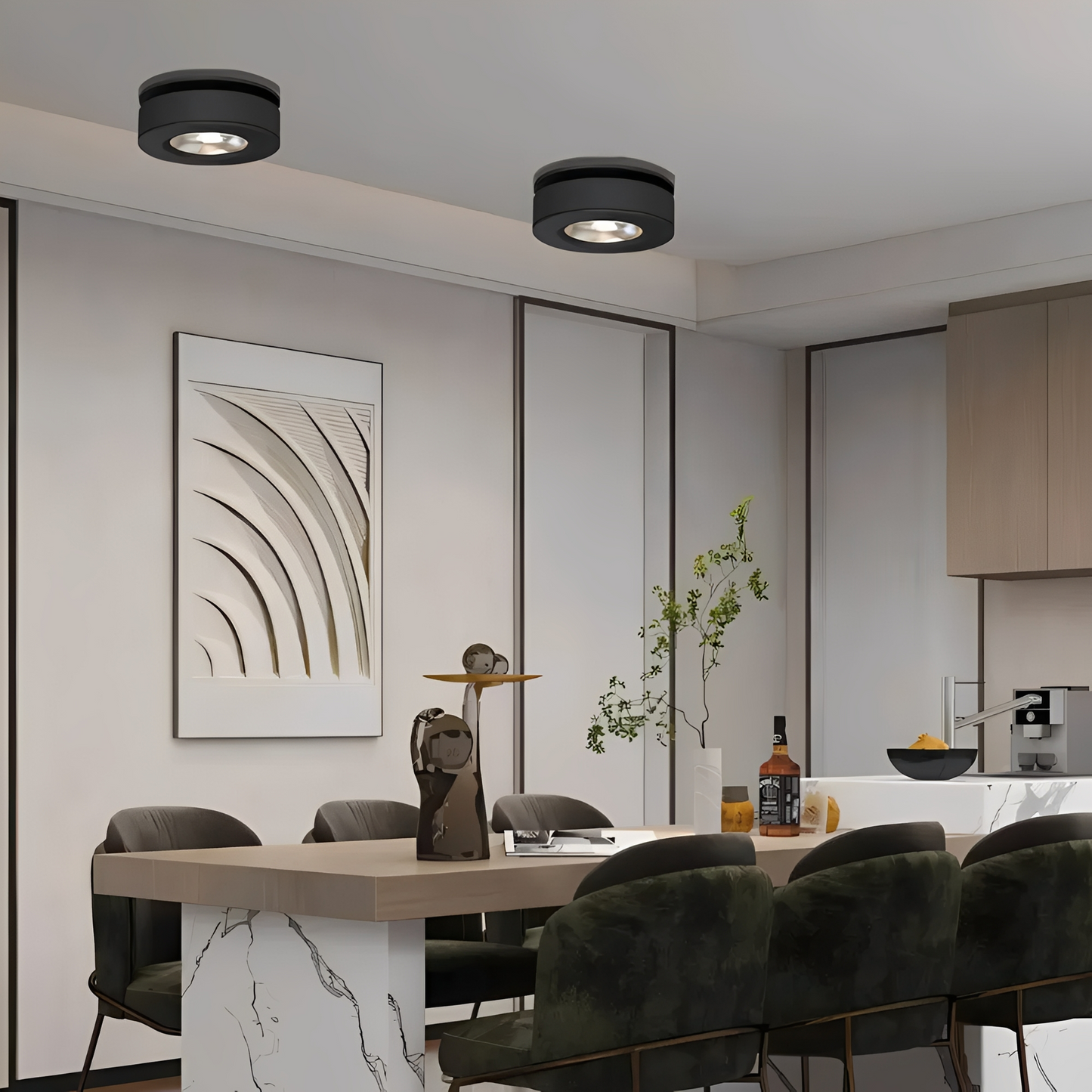 Theo – Lampe de plafond LED en aluminium simple