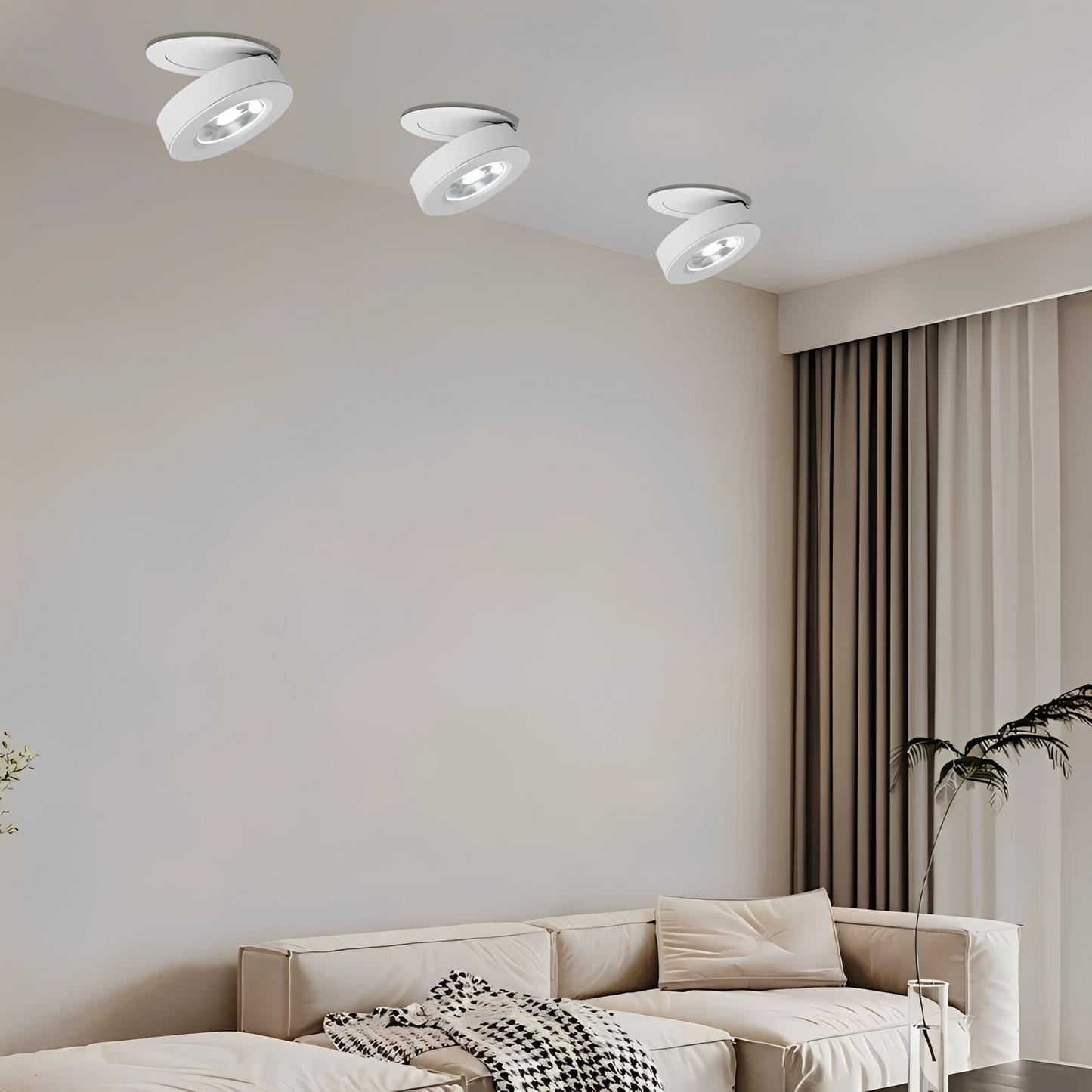 Theo – Lampe de plafond LED en aluminium simple
