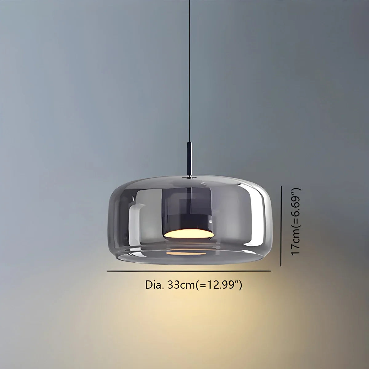 Alvaro – Suspension en verre nordique