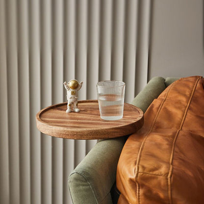Nero – Plateau de bras de canapé en bois ajustable