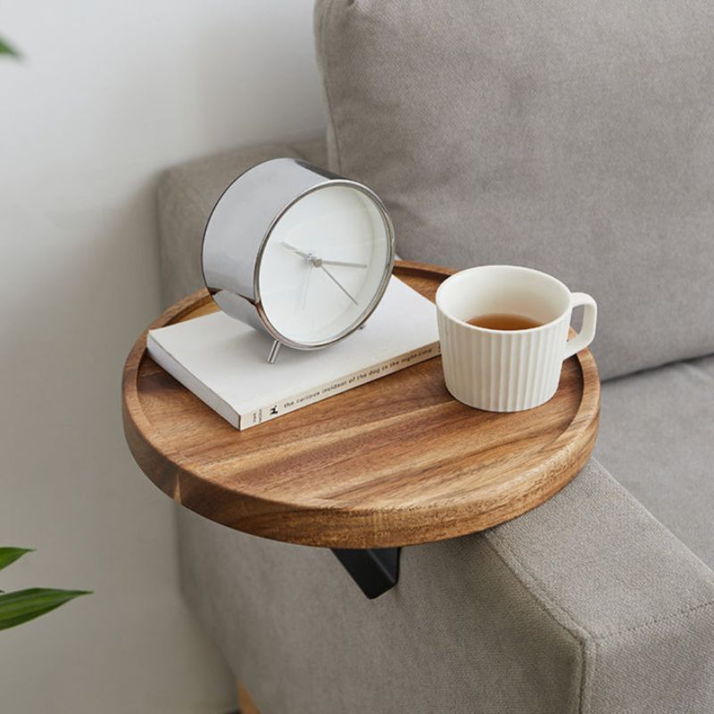 Nero – Plateau de bras de canapé en bois ajustable