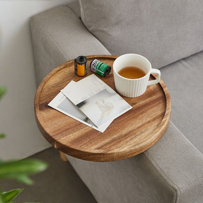 Nero – Plateau de bras de canapé en bois ajustable